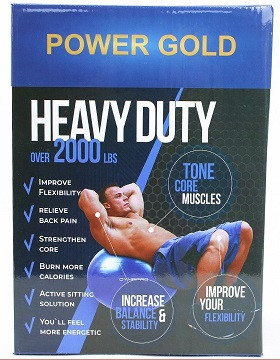 توپ ( جیم بال ) پیلاتس و استابیلتی ۸۵ پاور گلد (Power Gold)؛ قدرت، تعادل و ایمنی در تمرینات شما