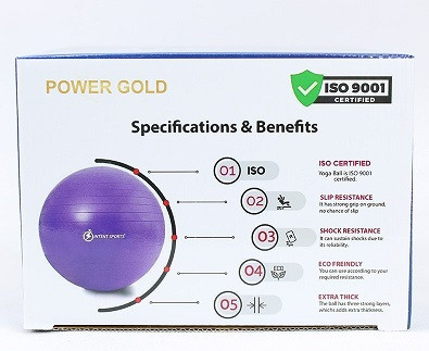 توپ ( جیم بال ) پیلاتس و استابیلتی ۸۵ پاور گلد (Power Gold)؛ قدرت، تعادل و ایمنی در تمرینات شما