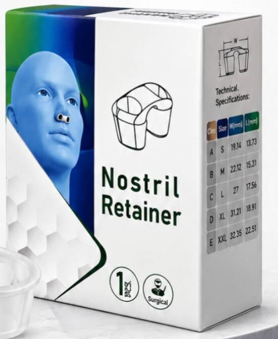 نوستریل ریتینرLATER قرینه ساز سوراخ های بینی